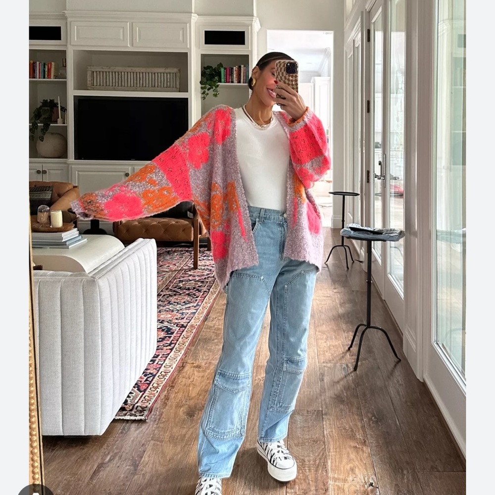 FREE PEOPLE GATHER ME CLOSE CARDI